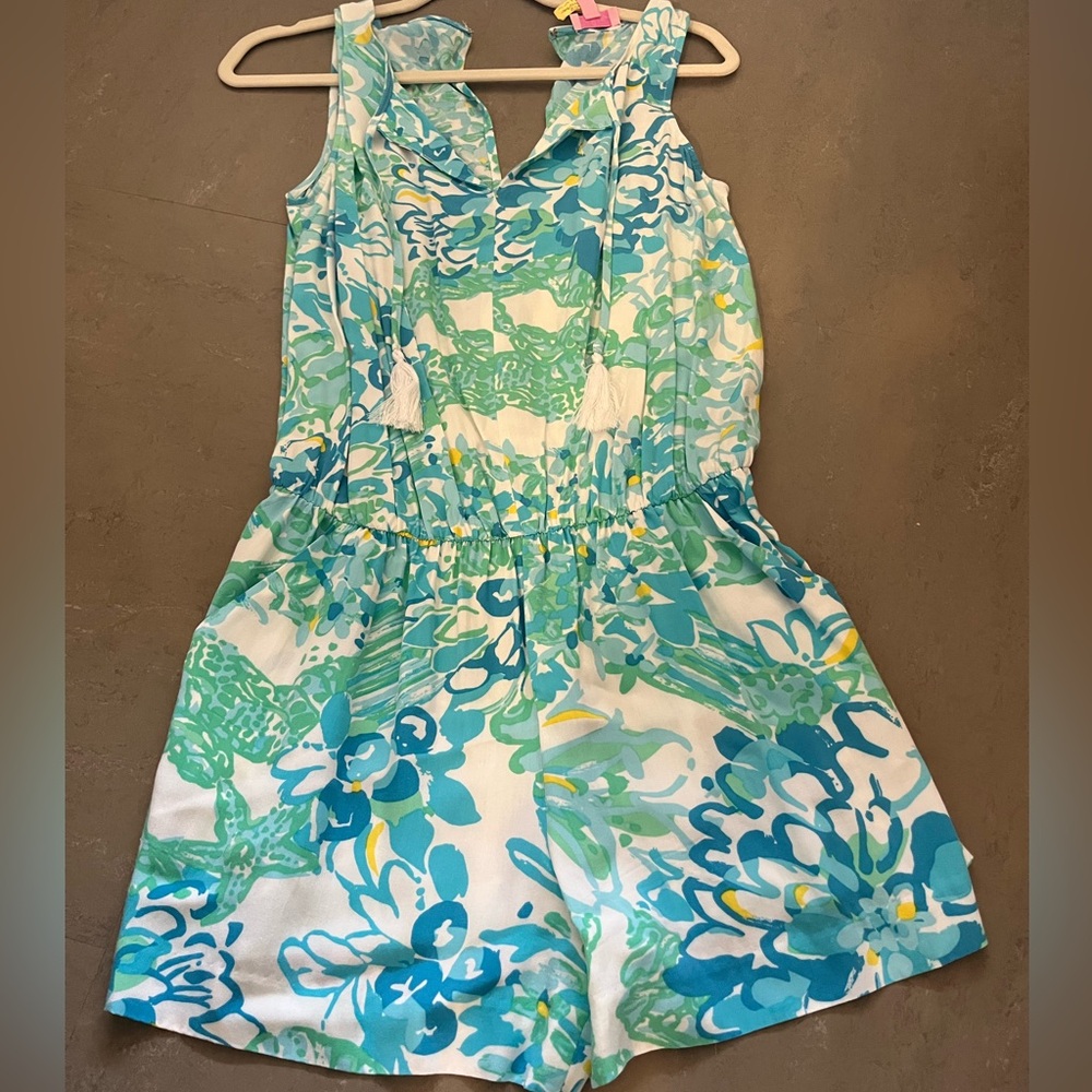 Lilly Pulitzer floral romper. Size small